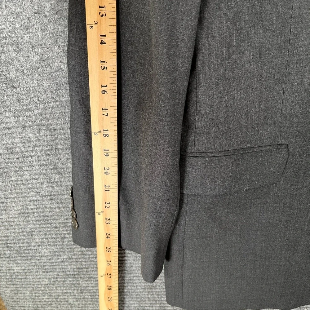 Brooks Brothers 346 Blazer Mens 42R Wool Stretch Charcoal Professional Office